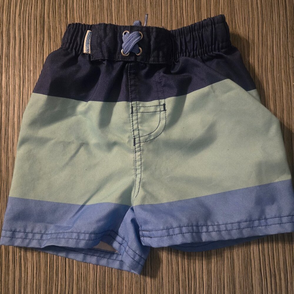 RuggedButts Swim shorts and Rashguard Top 18-24m